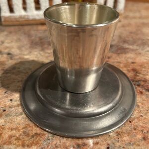 Reed & Barton Sterling x77 Shot Glass. Crystal Glass inside no chips. ‘60s era.